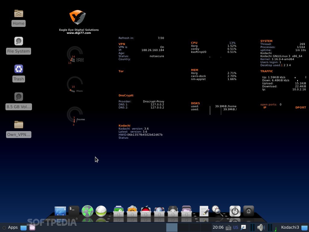 Security Os Kodachi Linux 3 7 Released With Anonymous Wallpapers Images, Photos, Reviews
