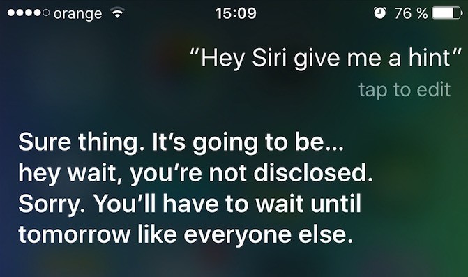 Siri Can't Stop Joking Around Before Apple's September 9 Event