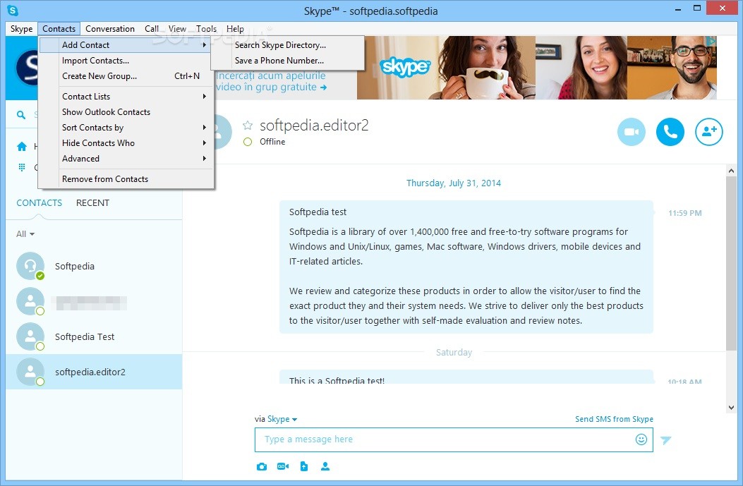 Skype 8.98.0.407 download the new version for ipod
