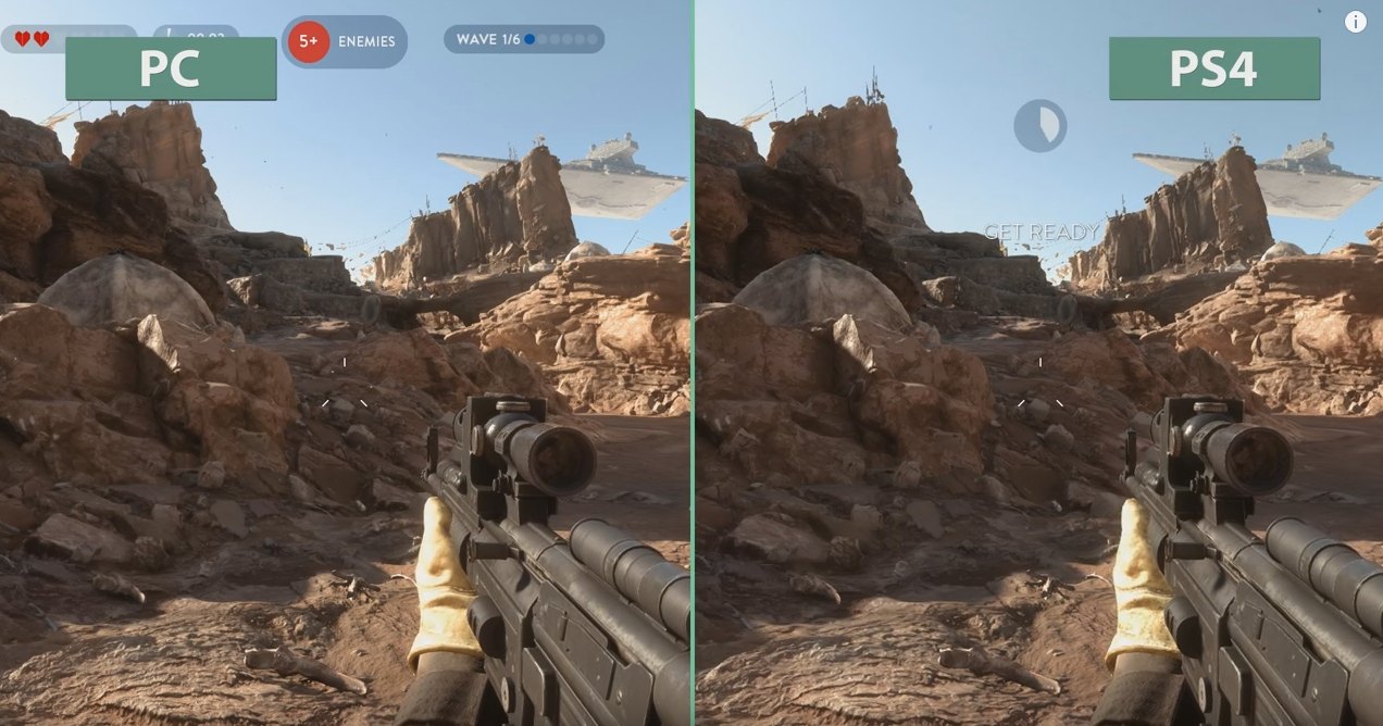 Star Wars Battlefront Beta Gets PC vs. PS4 Comparison Video