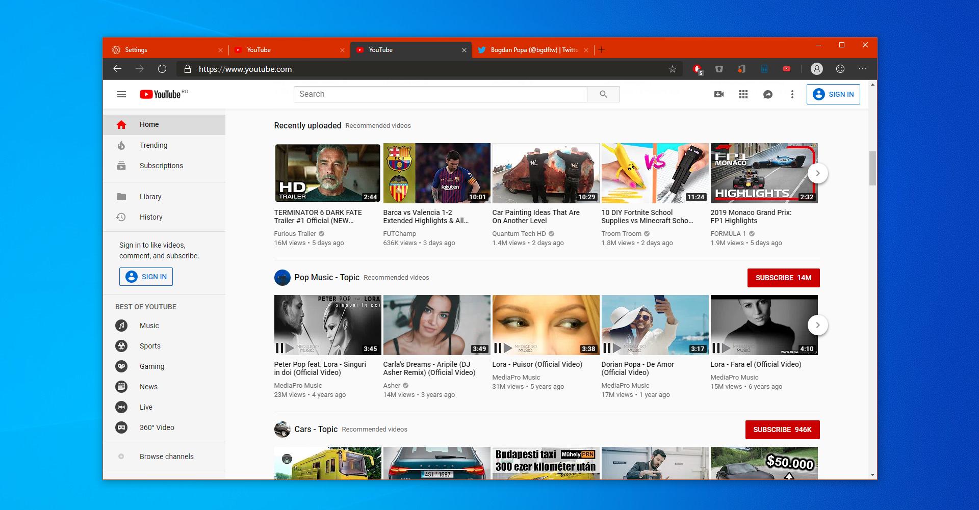YouTube’s new design stops working on Microsoft Chromium Edge