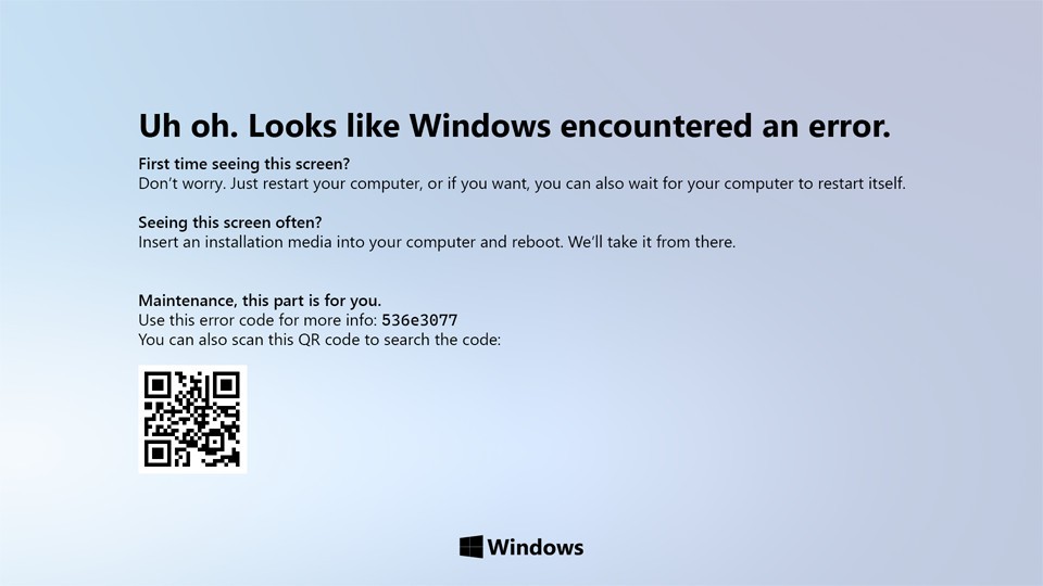 This Is What The Windows 10 Blue Screen Of Death Bsod Should Look Like