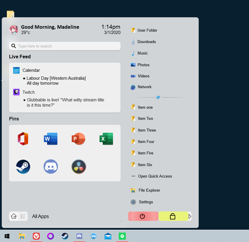 This Windows 10 Start Menu Design Without Live Tiles Makes So Much Sense