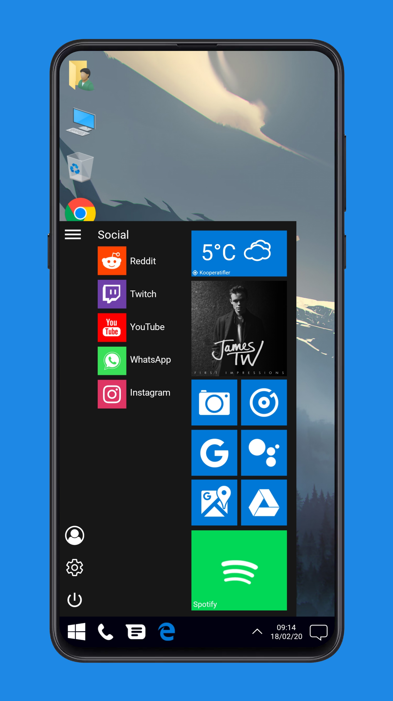 live tiles for android