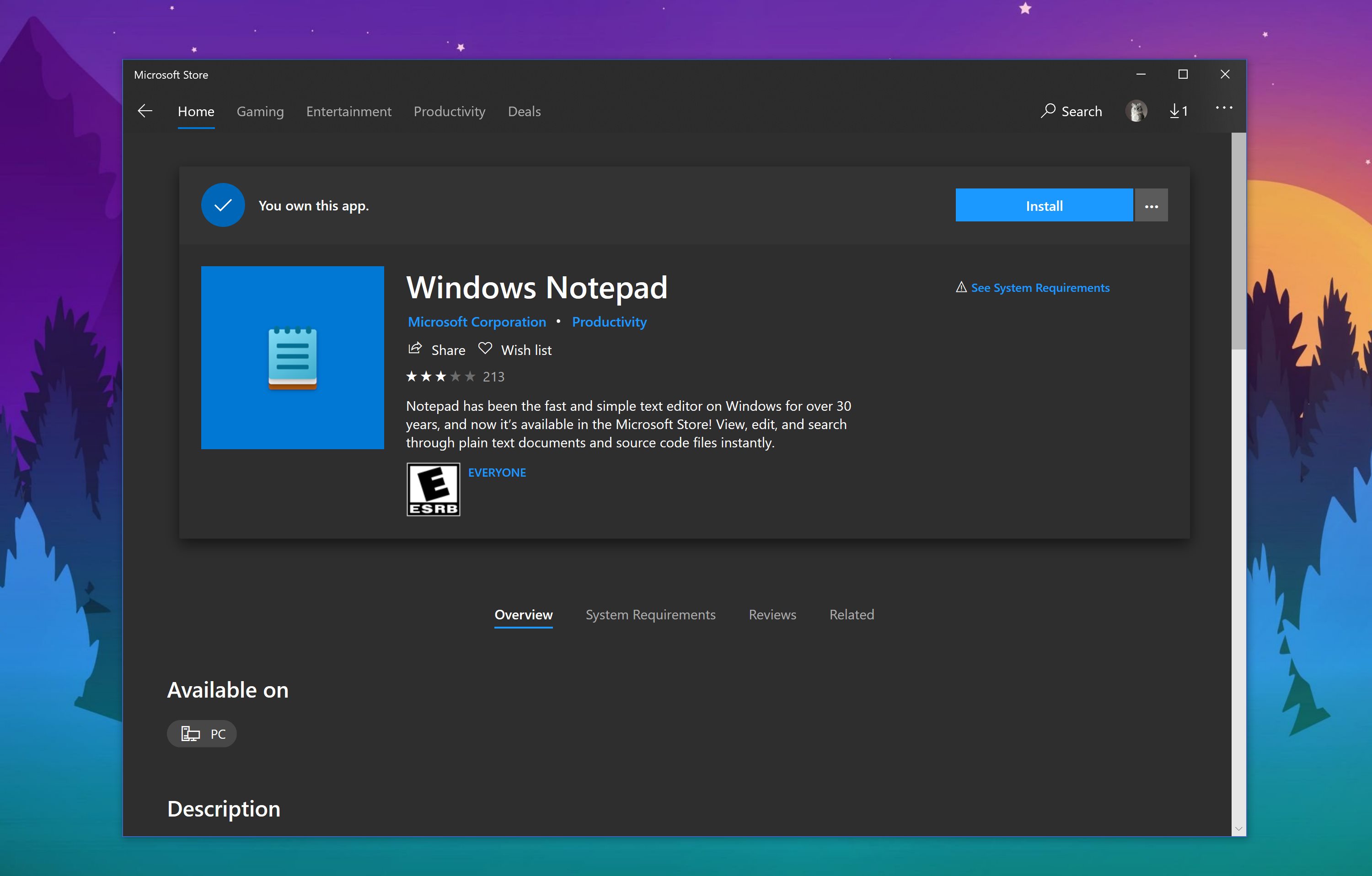 microsoft notepad download windows 10