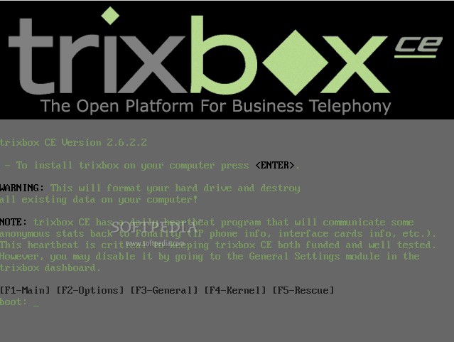 trixbox 2.6.2.2