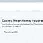 Twitter Runs Test, Warns Users of Profiles with Potentially Sensitive Content