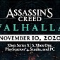 Ubisoft Moves Assassin's Creed Valhalla Launch Date One Week Earlier