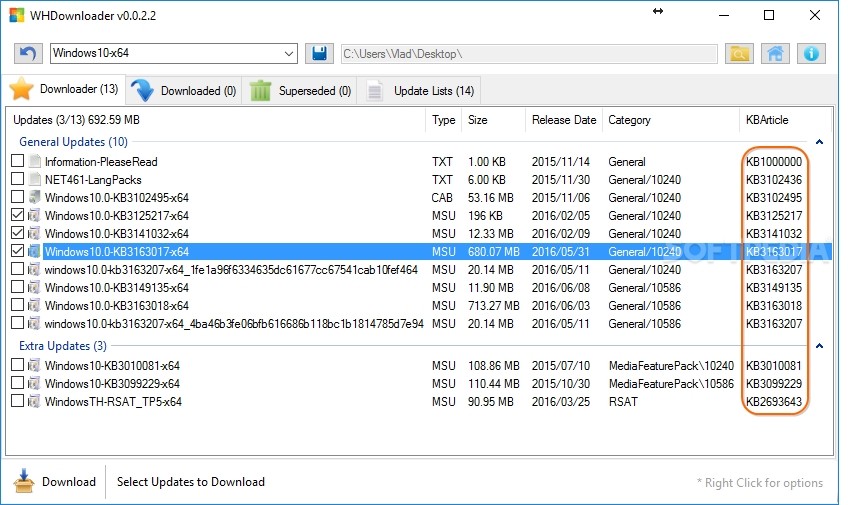 updates for microsoft download manager