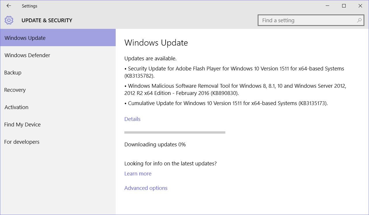 download windows update 10