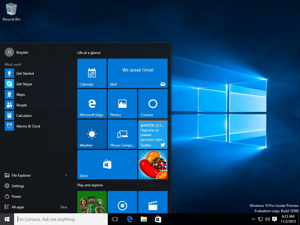 Windows 10 Fall Update to Launch on November 10