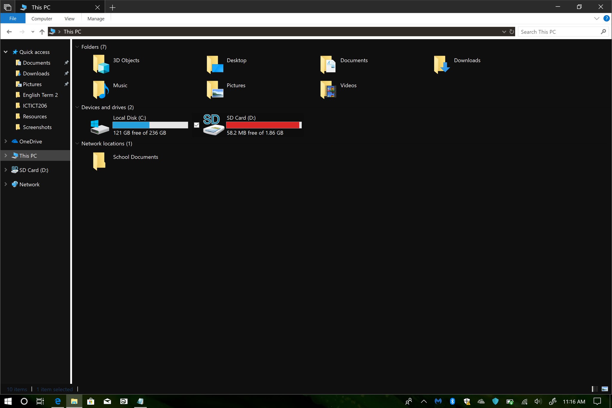 Windows 10 File Explorer S Dark Theme Improved In Latest Redstone 5 Build