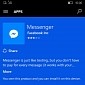 Windows 10 Mobile Build 14322 Has Facebook Messenger, Other Apps Launch Bug