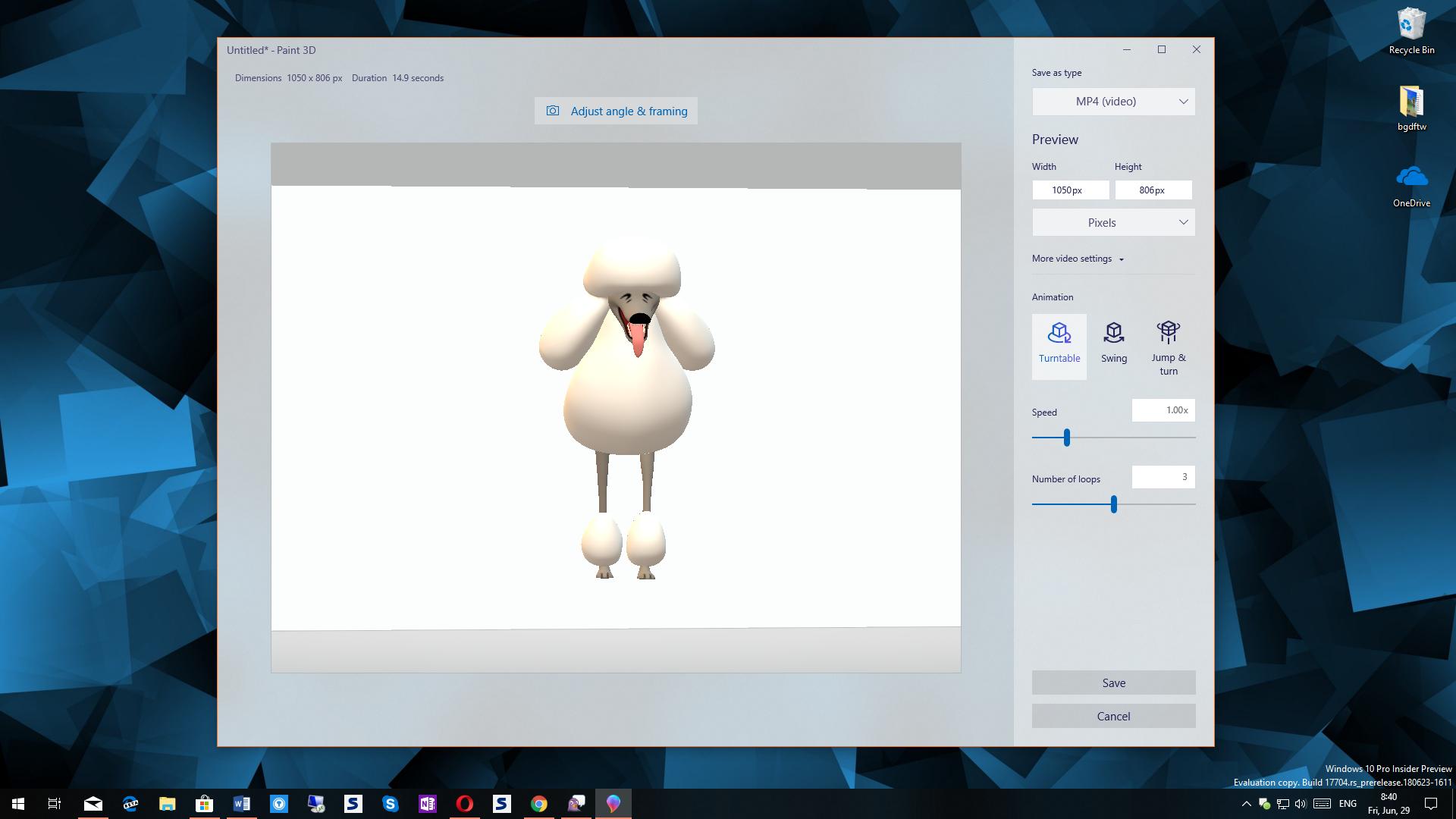 Windows 10's Paint 3D App Receives Update to Save Projects to Video