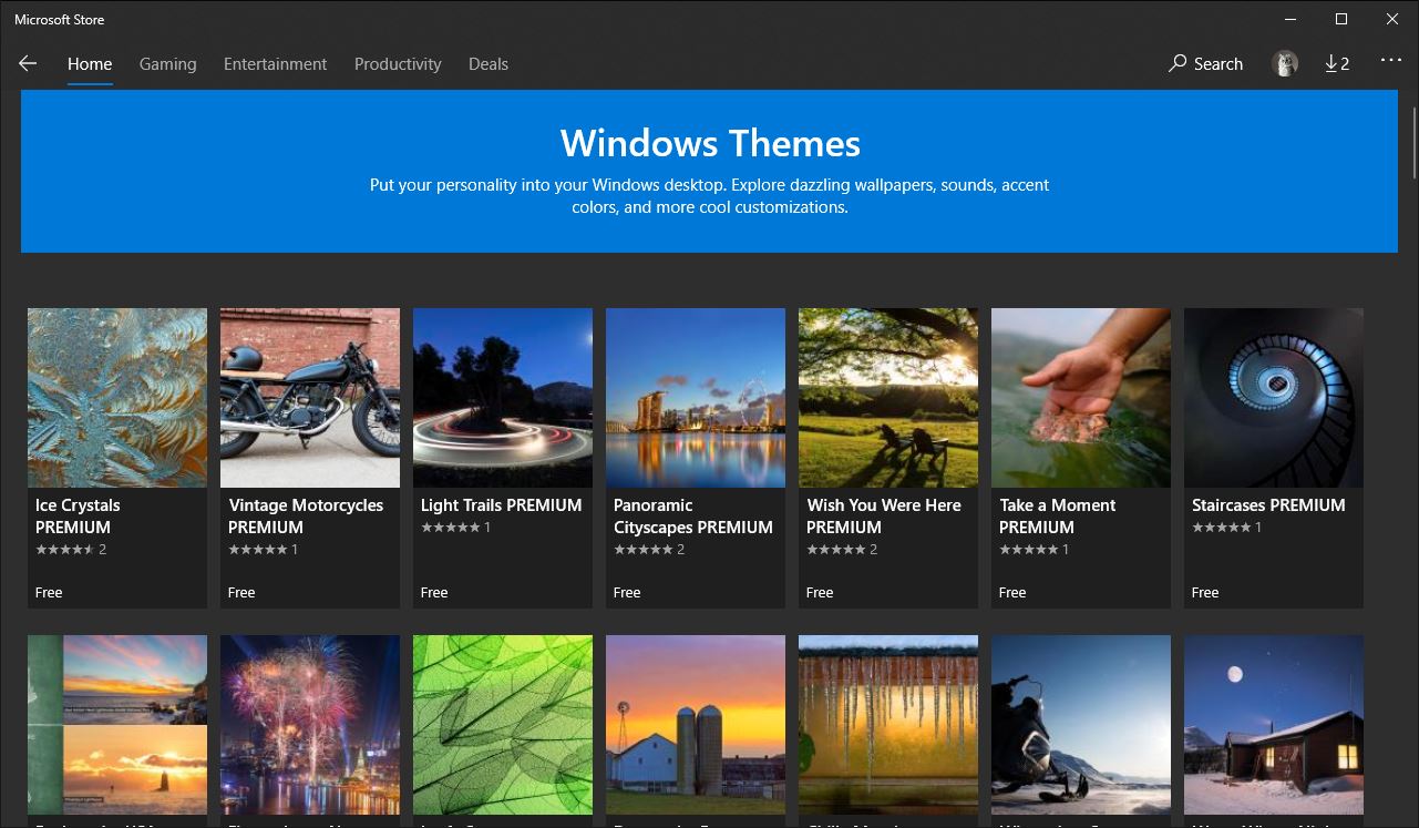 cool themes for windows 10