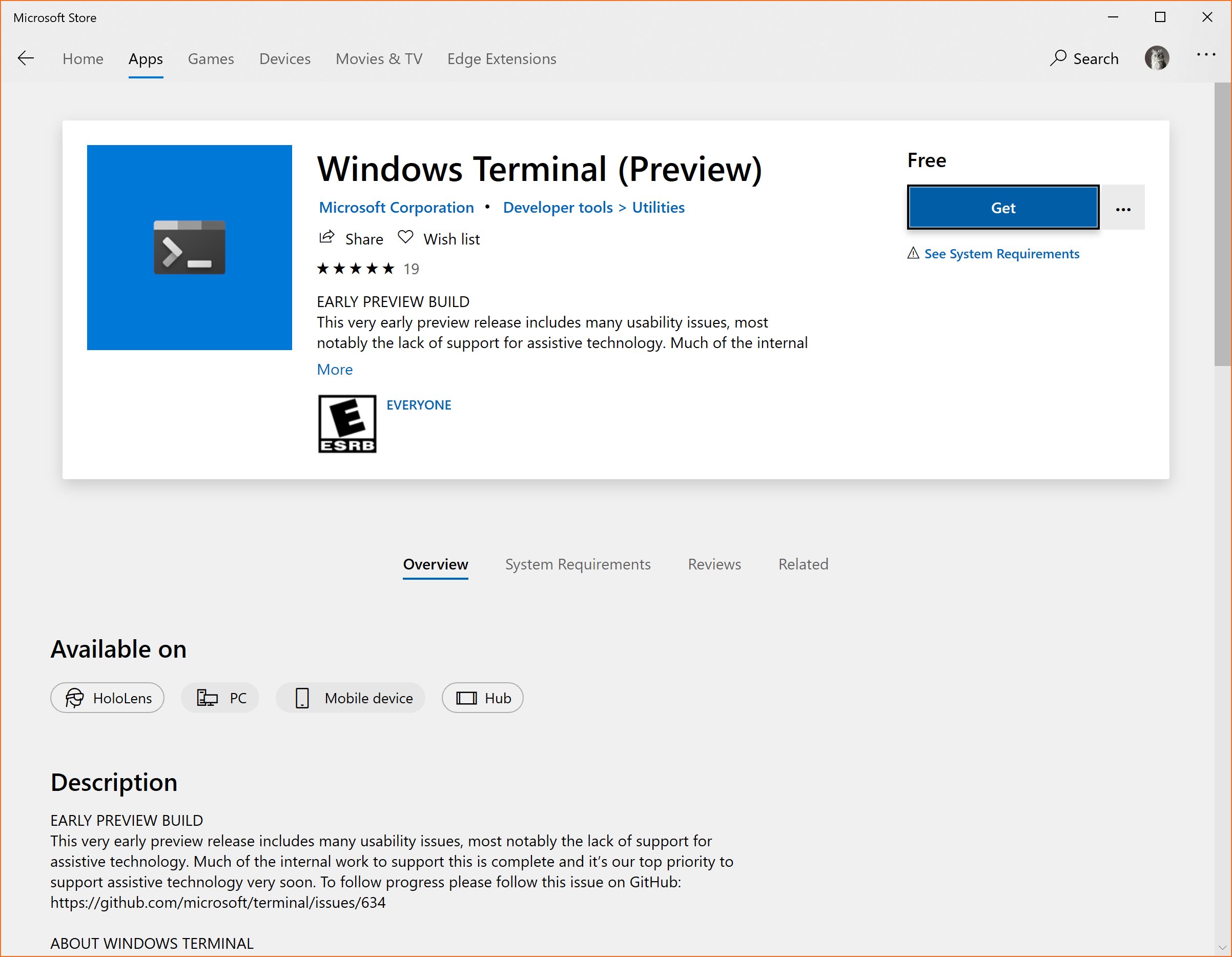 terminal software for windows 10