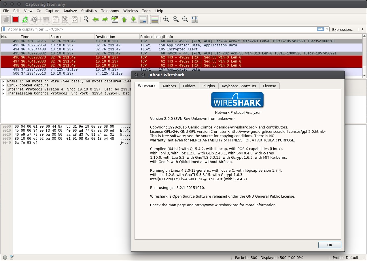 update wireshark linux