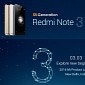 Xiaomi Redmi Note 3 Coming to India on March 3