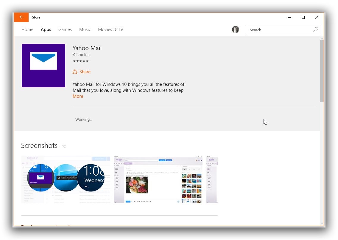 free download yahoo mail app for windows 10