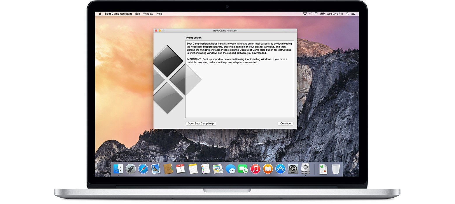how to install windows on mac without os x