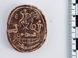 The images on the amulet are somewhat bizarre, researchers say