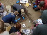 Photo shows the members of the archaeology field team