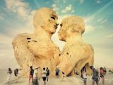 Embrace - art project at Burning Man 2014