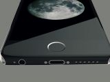 iPhone 8 concept: Home button closeup