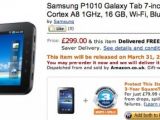 Wi-Fi Samsung Galaxy Tab Amazon UK price
