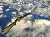 3D printed rifle in the snow