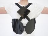 Vest-like device to be used with Sensory Fiction, back view