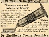 Toothpaste in a tube was introduced in 1892