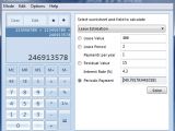 Lease estimation worksheet in Windows 7 Calculator