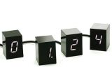 White numbers w/ black blocks: an elegant aproach to clocks