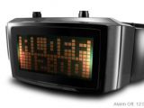 Time, date and alarm, all in multi-colored LED hues, on the new Tokyoflash Negative watch