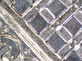 A 20p coin, seen through the USB microscope