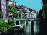The beautiful city of Ljubljana boasts its intricate architecture and many artistically built bridges