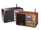 Wooden case with an old-fashioned style, mixed with wireless Internet: the Asus Internet Radio
