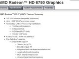 AMD Radeon HD 6750 specifications