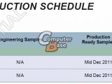 AMD E2-1800 and E1-1200 production schedule