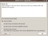 AQEMU 0.7.3 KVM error triggered by the lack of hardware support
