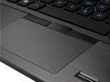 Close-up on the ASUS ASUSPRO BU201 trackpad