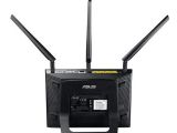 ASUS RT-N66 wireless router back (black)