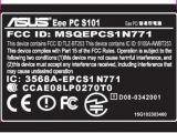 ASUS Eee PC S101 label