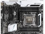 ASUS X99-Pro motherboard, top view