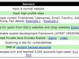 Additional site hacking services