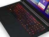 Acer Aspire V Nitro Black Edition close-up on the keyboard