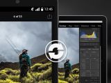 With Adobe Lightroom you can automatically sync to your dekstop