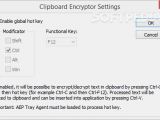 You can assign hotkeys for encrypting/decrypting text from clipboard.