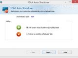 You may automatically shut down your PC using scheduled tasks (Auto Shutdown).